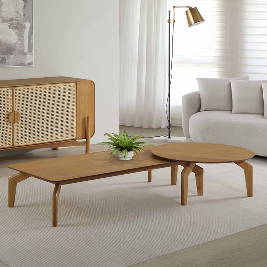 Conjunto de Mesas de Centro - Medidas (AxLxP) 30x135x60 - 35x75x75cm