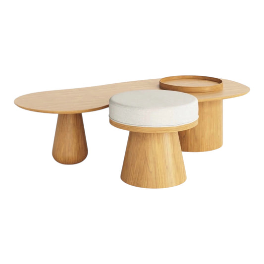 Mesa de Centro + Puff Elo