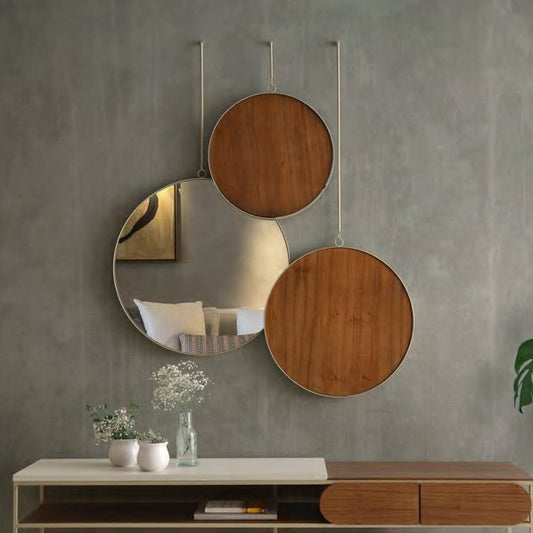 Conjunto de Espelhos Decorativos - Medidas (AxLxP) 150x140x5cm (aproximado)