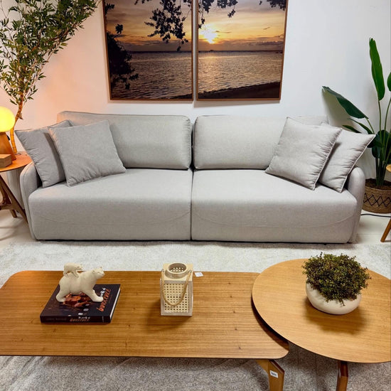 Conjunto de Mesas de Centro - Medidas (AxLxP) 30x135x60 - 35x75x75cm