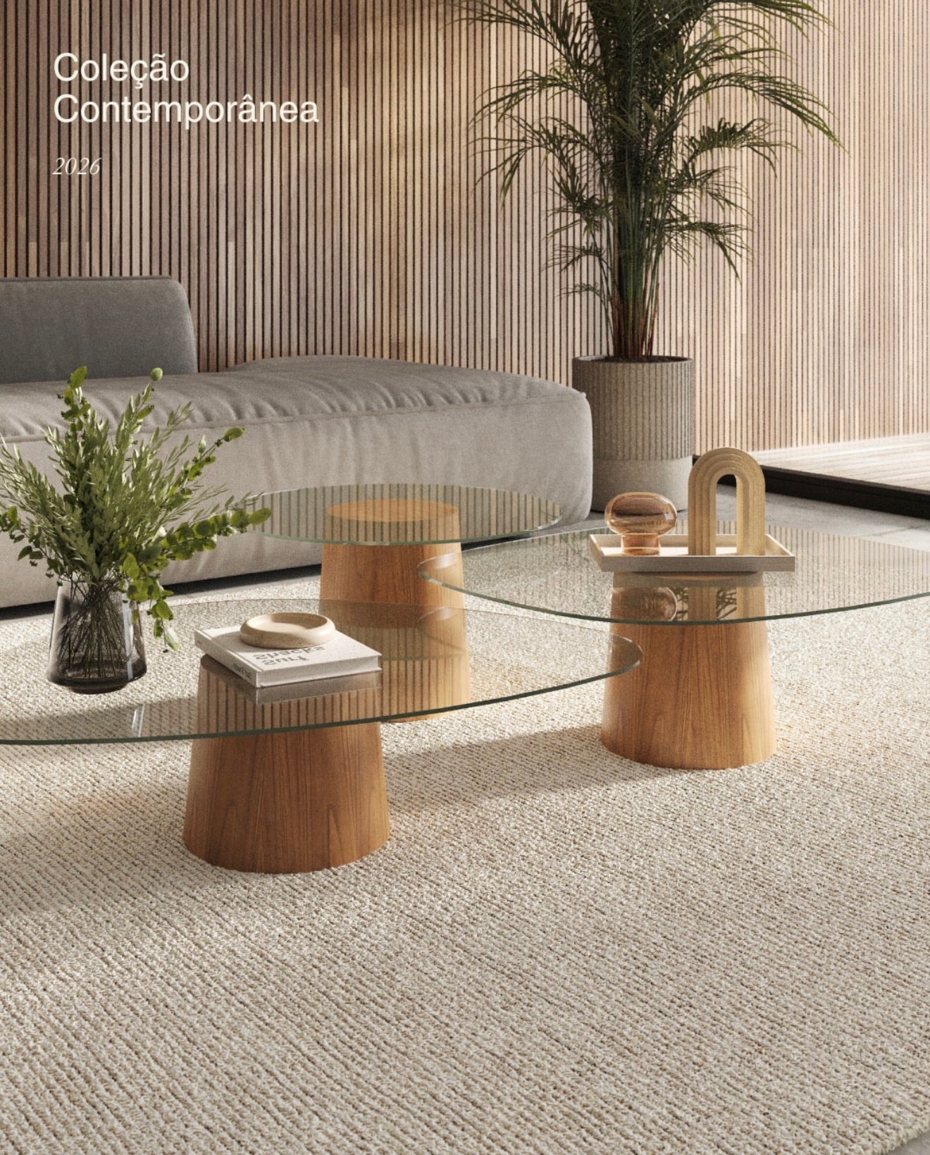 Conjunto 3 Mesas de Centro Vittra