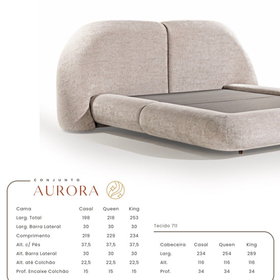 Cama + Cabeceira Aurora