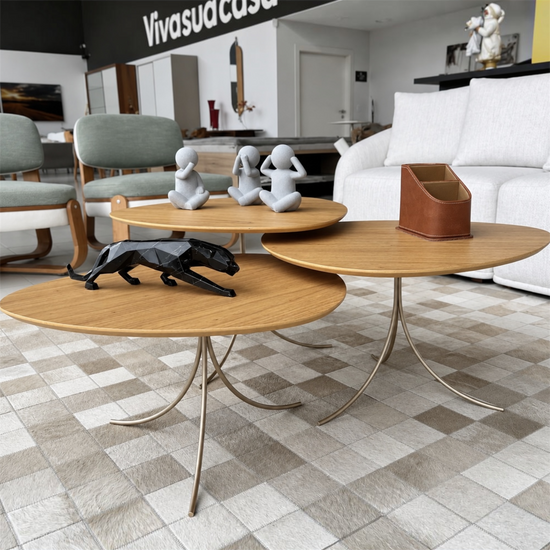 Conjunto 3 Mesas Centrais