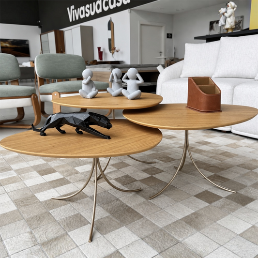 Conjunto 3 Mesas Centrais