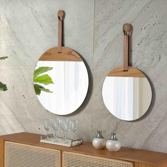 Conjunto de Espelho Decorativo Industrial - Medidas (AxLxP) 98x68x5cm - 75x45x5cm