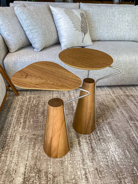 Conjunto de 2 Mesas Laterais - Medidas (AxLxP) 60x35x35 - 55x35x35cm