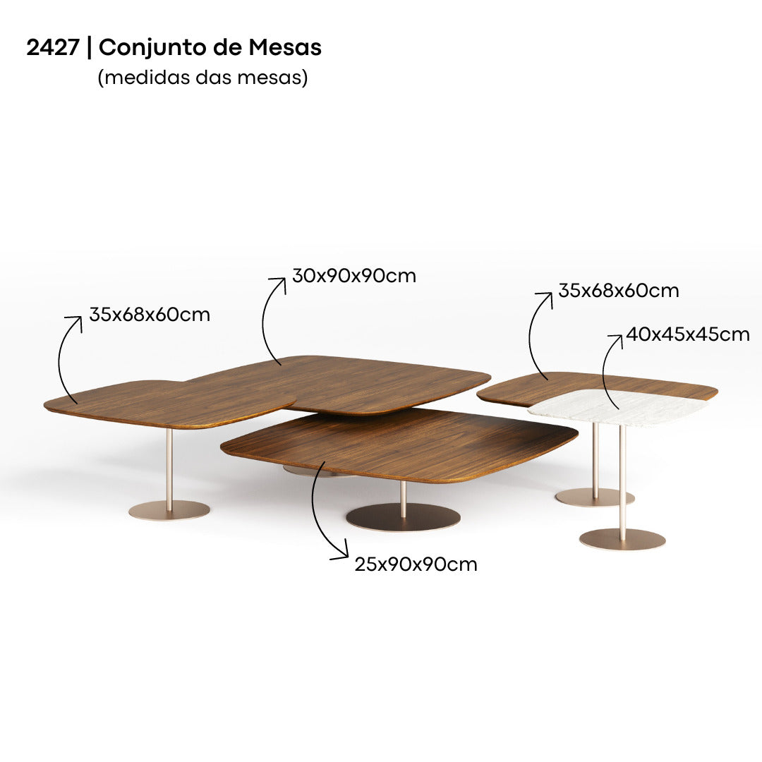Conjunto de Mesas de Centro