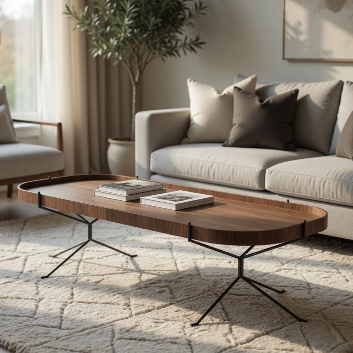 Mesa de Centro (AxLxP) 40x160x60cm
