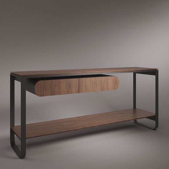 Aparador Industrial Lucy Aço e Madeira - (AxLxP) 75x160x45cm