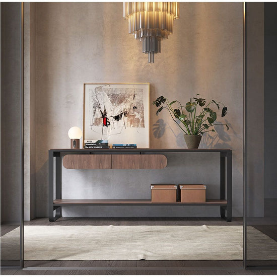Aparador Industrial Lucy Aço e Madeira - (AxLxP) 75x160x45cm