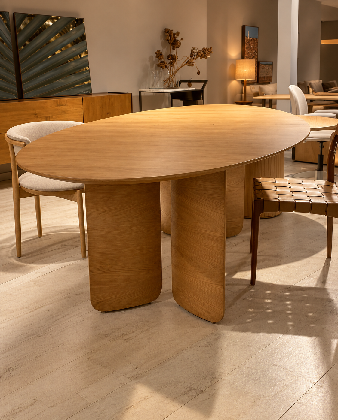 Mesa de Jantar Ambar Oval